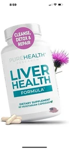 NEW & SEALED - PUREHEALTH Research LIVER HEALTH Formula - (60) caps 1/31/27 - Picture 1 of 6