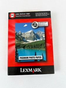 Lexmark 60 Sheets 4 x 6 Inch Photo Paper Inkjet Printers 240 G/m 64lb New - Picture 1 of 2