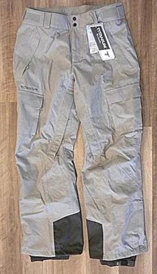 Pantalones de esquí de nieve medianos beige Columbia Titanium Omni-Tech Ridge Run para hombre nuevos con etiquetas Foto 1 de 4