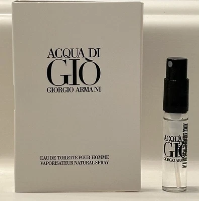 Giorgio Armani-Acqua Di Gio 香水样品喷雾 2 毫升-0.06 液量盎司 — 第 1/2 张图片