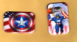 CAPTAIN AMERICA 2 REFRIGERATOR MAGNET 2" X 3" - Picture 1 of 4