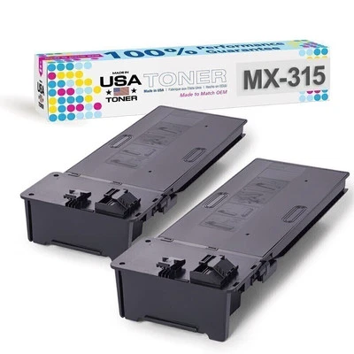 TONER for Sharp MX-M265N MX-M266N,MX-M315N,MX-M316N, MX-315NT (2 cartridges) - Image 1 of 4