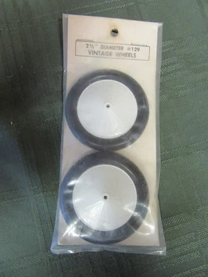 NOS Vintage Williams Bros Pair of Wheels 2-1/2" diameter in Original Package - Image 1 of 3