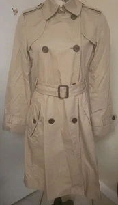 Gabardina Banana Republic Clásica Almendra Resistente al Agua 100% Algodón Talla L - Imagen 1 de 17