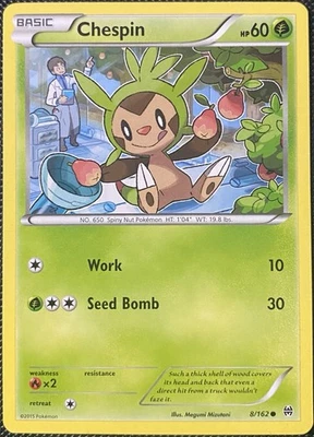 Chespin 8/162 Breakthrough Regular - Pokémon Card - Image 1 of 2