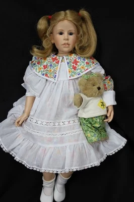 Muñeca Hildegard Gunzel cabeza de vinilo, brazos, pierna 1994 822/100 65/1 HG estampada 25"" Foto 1 de 4