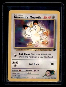 Gym Challenge #074/132 Giovanni's Meowth (74) Common - Picture 1 of 2