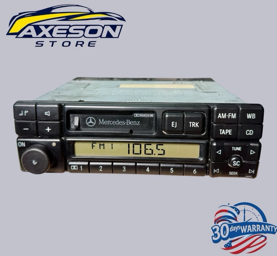 OEM 1991-1999 MERCEDES BENZ BECKER RADIO 1692 CASETE ESTÉREO W140 S320 S430 Foto 1 de 4