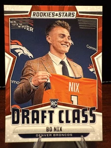 Bo Nix Draft Class Rookie Insert-2024 Panini Rookies & Stars Denver Broncos RC - Picture 1 of 2