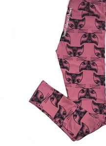 Lularoe LEGGINGS Pink Egyptian Cat Print One Size OS NWT NEW - Picture 1 of 1