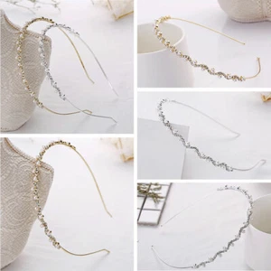 Mujeres Elegante Perla Estrás Diadema Cristal Banda para el cabello Arro para el cabello Accesorios - Imagen 1 de 16