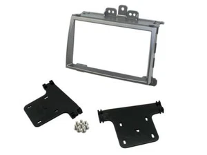 RADIO ESTÉREO FACIA FASCIA CT23HY11 PARA HYUNDAI i20 DOBLE DIN PLATEADO 2009-2012 - Imagen 1 de 1