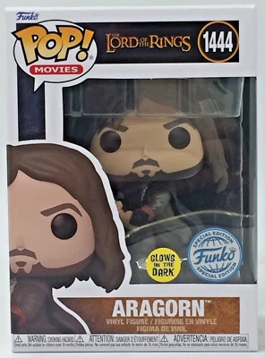 Funko Pop! The Lord of the Rings Aragorn #1444 Glow Funko SE W/ Pop Protector - Image 1 of 4