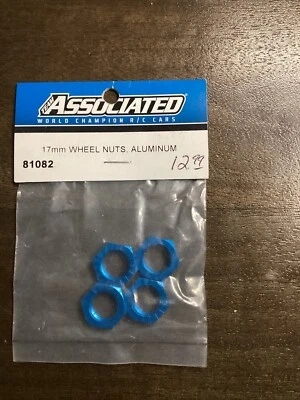 Team Associated - 81082 - 17mm Wheel Nuts - Blue - Aluminum - (4 Pcs) - New - Image 1 of 2