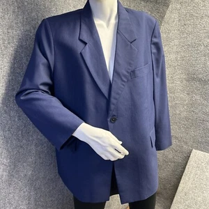 Hugo Boss Suit Coat Men 36R Navy Lined Jacket Coat Business Office Capsule - Picture 1 of 16