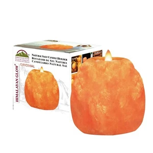 Himalayan Glow Hand Carved Himalayan Salt Candle Holders, Home Decor Item gre... - Picture 1 of 9