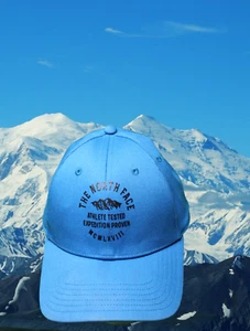 Blue  North face Baseball Cap Hat Expedition approved MCMLXVIII - Picture 1 of 7