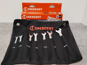 NEW CRESCENT 7pcs 12 Point SAE Combination Wrench Set CCWSRSAE7. ( 03 ) - Picture 1 of 9