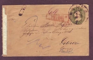 Yreka CALIFORNIA to GERMANY - Rare U16 - SOLO USAGE - EARLY Cover NICE MARKINGS! - Picture 1 of 2