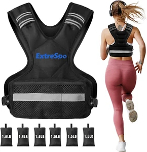 Adjustable Weighted Vest for Women and Men, 11-20Lb Weight Vest with 6 Ironsand - Picture 1 of 12