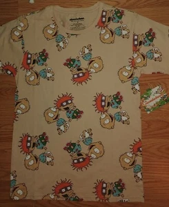 Nickelodeon Official Tommy Pickles Chucky Rugrats Shirt Size S Tan NWT - Picture 1 of 5