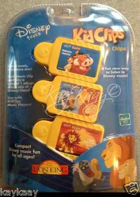 NEW Disney Tunes KIDCLIPS Kid Clips Music Chip Song 3-Pack THE LION KING - Image 1 of 4