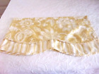 Better Homes & Gardens Gold/White Floral/Striped Scalloped Valance