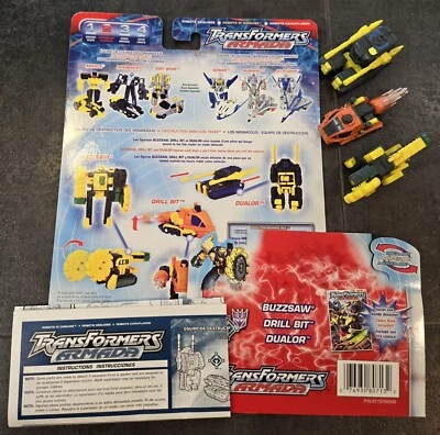 2002 TRANSFORMERS ARMADA BUZZSAW * DRILL BIT * DUALOR COMPLETE MINI-CON  - Image 1 of 4