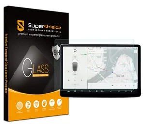 Anti-Glare Matte Tempered Glass Screen Protector for Tesla Model Y/ 3 (15 inch) - Picture 1 of 5
