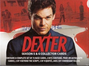 DEXTER SEASONS 5 & 6 2015 BREYGENT COMPLETE FACTORY BASE CARD SET OF 72 TV - Picture 1 of 4