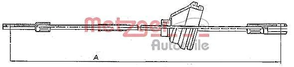 METZGER Feststellbremse Seilzug Für VOLVO 740 Kombi 760 940 II 960 84-98 3530622 - Imagen 1 de 1