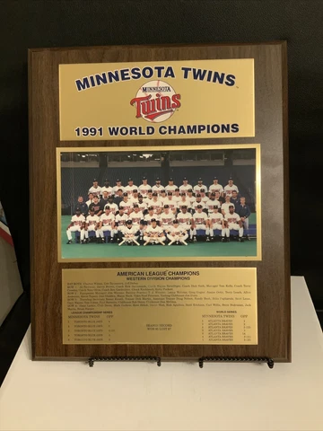 1991 Minnesota Twins World Series Plaque 16" x 13" MLB BASEBALL #RB0000 Cover