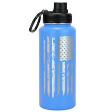 Drinco USA Flag Vacuum Insulated Stainless Steel Double Wall Water Bottle