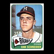 Dan Schneider 1965 Topps Milwaukee Braves #366 Vintage Set Break!