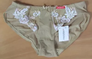 Damas Talla 6-8 Amanda68 Diseñador Bragas Bragas Calzoncillos Bordados Natural - Imagen 1 de 3