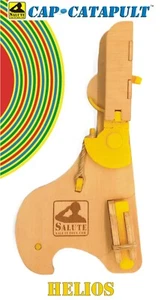 Cap-Catapult by Salute Toys - DIY Kit - Natural Wood and Helios Yellow PLA - Picture 1 of 9
