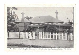 Postal de colección década de 1900 - Hospital privado Abbotsford, Katoomba, Nueva Gales del Sur. Australia. - Imagen 1 de 2