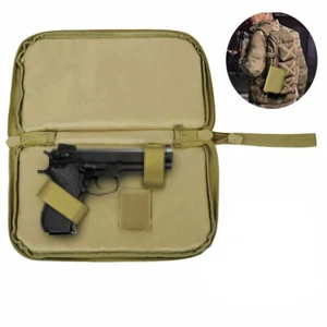 Tactical Gun Pouch Pistol Handgun Carry Bag Soft Case Gun Holster Hunting Bag - Picture 1 of 8