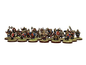 DWARF WARRIOR LEGION ARMY! 24 lord of the rings warhammer 28mm Painted - Picture 1 of 10