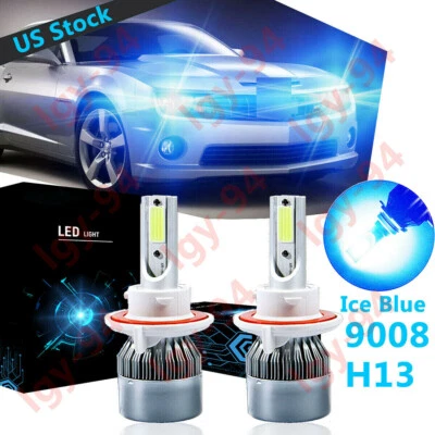 Bombilla de faro LED azul H13 9008 haz alto-bajo C6 para Chevrolet Camaro 2012-2010 Foto 1 de 4