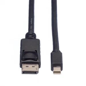 DisplayPort Kabel, DP Stecker - Mini DP Stecker, schwarz, 1 m - Bild 1 von 3