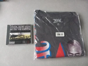 2PAC Tupac Shakur Bravado Merchandise T Shirt 2XL New & Still I RISE CD 1999 - Picture 1 of 6