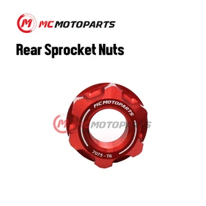 RED SPOKE6 M10 Rear Sprocket Nuts For Ducati Multistrada 1200 2010-2017 16 15 14 - Picture 1 of 5