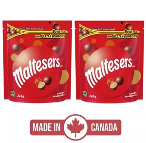 2-Pack Maltesers Chocolate Bag (324g) Milk Candy Bites Bowl Size Made in Canada - Picture 1 of 7