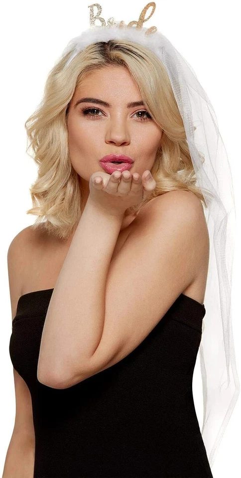 Diadema de novia Smiffys 27357, mujer, blanca Foto 1 de 1