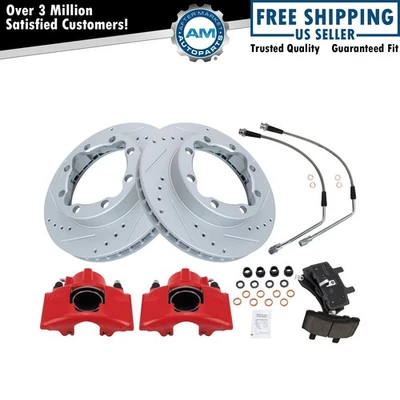 Front Brake Pad & Rotor Kit For Chevrolet GMC - Image 1 of 4