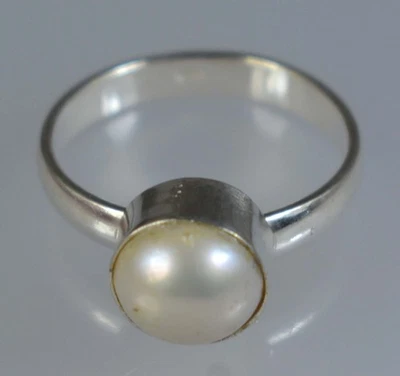 Anillo Natural Tahití Blanco Mar del Sur 6,65 quilates Piedras Preciosas Redondas Certificado AGI Foto 1 de 4
