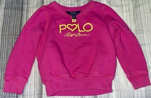 Ralph Lauren Polo Girls Pink Sweater Size 4T - Picture 1 of 2