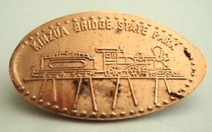 KINZUA BRIDGE STATE PARK Mt. Jewett, PA - locomotive -- elongated zinc penny - Picture 1 of 1