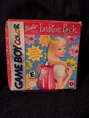 Barbie Fashion Pack Games for Nintendo Game Boy Color, Complete Box With Manuals - Image 1 of 4